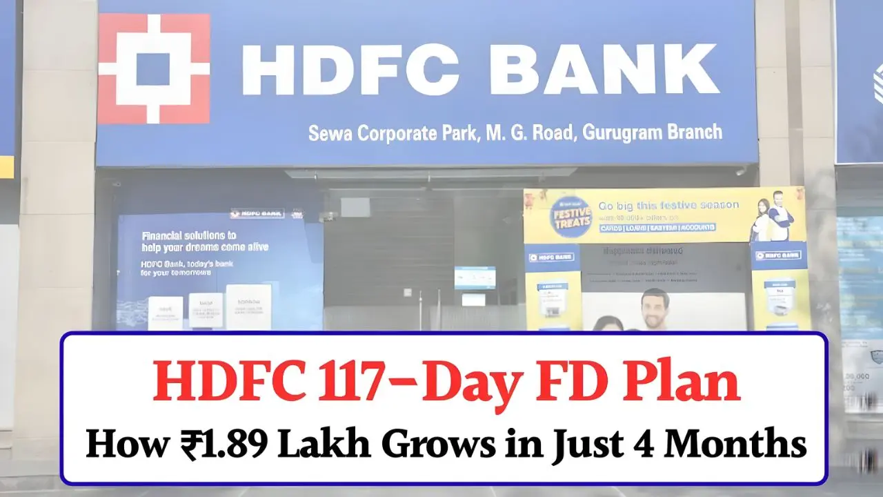 HDFC 117 Day FD 2025