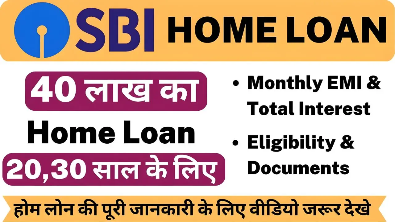 ₹40 Lakh Home Loan From SBI